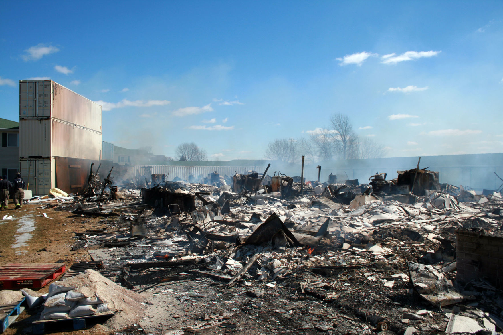 Investigation photos from 109 Knaup Drive explosion